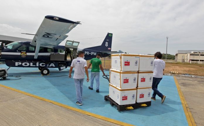 A Bahia recebe do governo federal mais de 755 mil doses contra a Covid-19