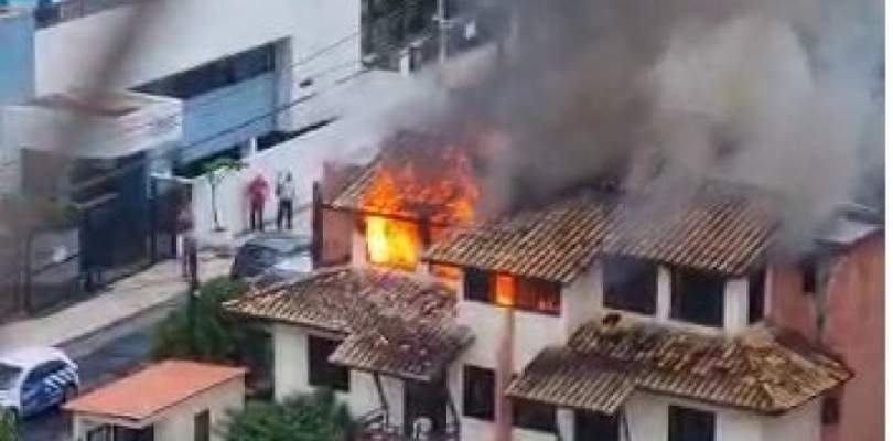 Incêndio atinge residência em Jardim Armação, em Salvador