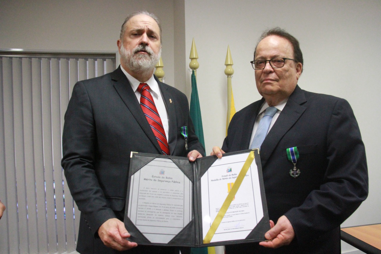 Atual Procurador Geral da República, Augusto Aras, fez visita ao Centro de Operações de SSP da Bahia