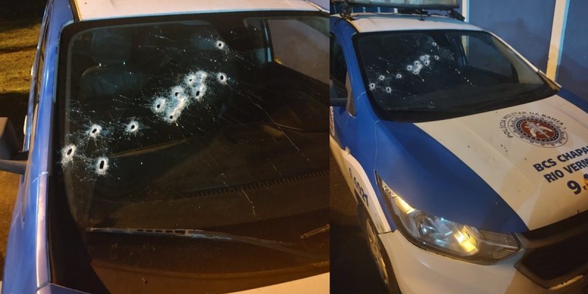 Viatura da PM é alvejada com tiros no bairro da Santa Cruz, em Salvador