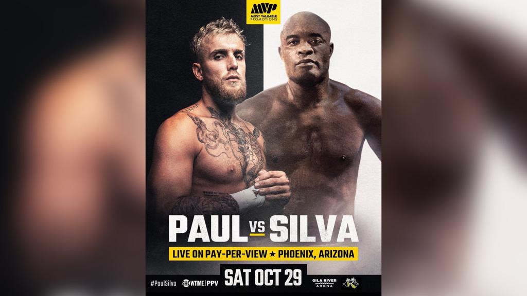 Duelo de boxe entre Anderson Silva e Jake Paul é anunciado para 29/10 e Youtuber provoca: “Exterminador de aranhas”
