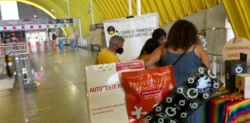 CCR Metrô realiza mutirão de testagem rápida para HIV na Estação Bairro da Paz