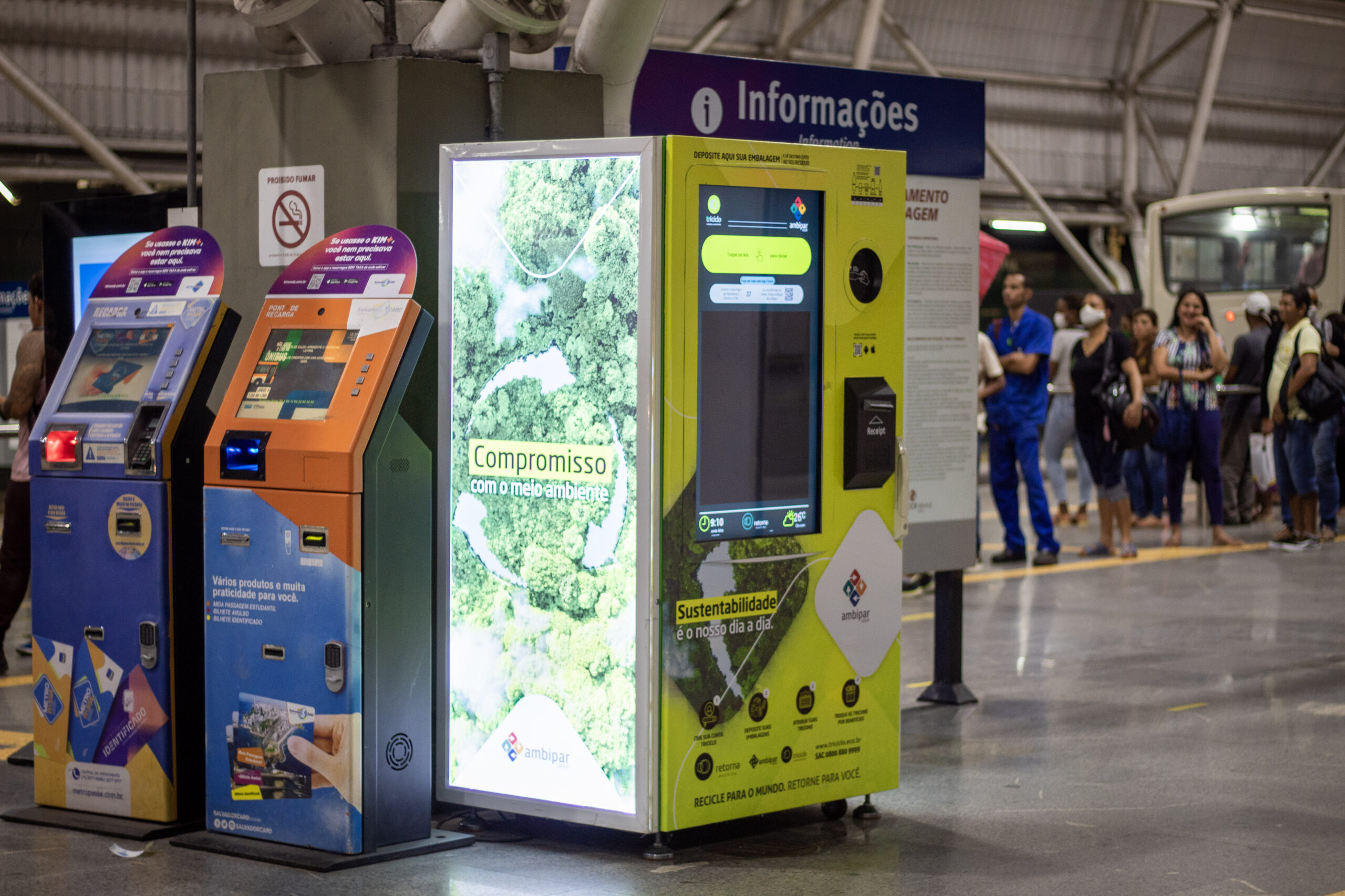 CCR Metrô Bahia e a Ambipar Triciclo trazem para Salvador o Projeto Retorna Machine