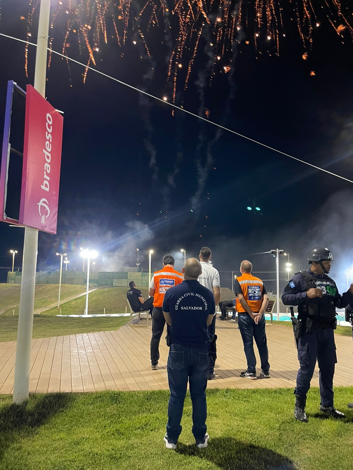 Codesal inspeciona área da queima de fogos no Festival da Virada Salvador