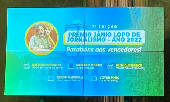 Câmara Municipal de Salvador entrega Prêmio Jânio Lopo de Jornalismo