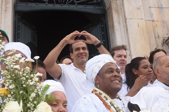 Bruno Reis destaca gratidão e fé na primeira Lavagem do Bonfim como prefeito