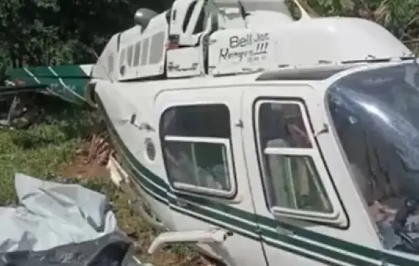 Itacaré: Helicóptero com duas pessoas cai na zona rural