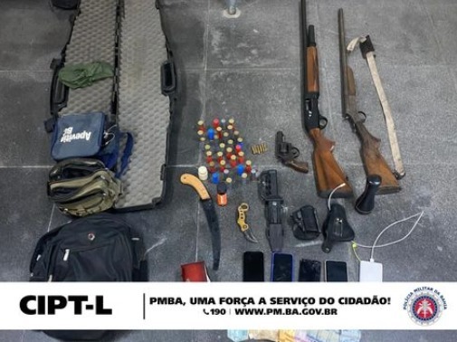 Polícia prende suspeitos e apreende armas e objetos em São Gonçalo dos Campos