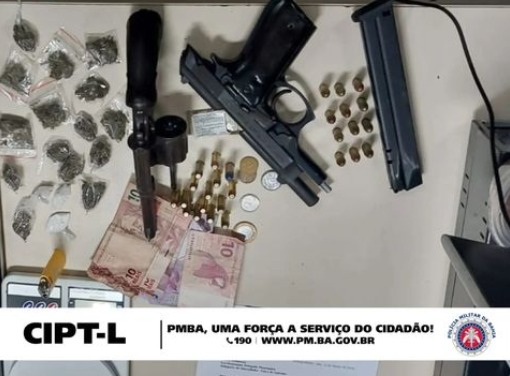 Rondesp Leste prende traficante com pistola e revólver em Feira