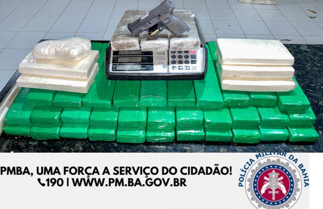 40 kg de maconha e cocaína são encontrados com traficante em Jequié