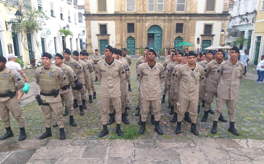 Centro Histórico de Salvador recebe reforço de 30 novos soldados da Polícia Militar para combate à criminalidade
