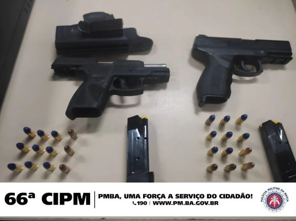 Briga entre vizinhos acaba com pistola e simulacro localizados