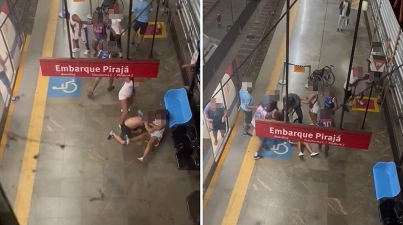 Conflito envolvendo torcedores do Bahia resulta em briga generalizada em estação de metrô