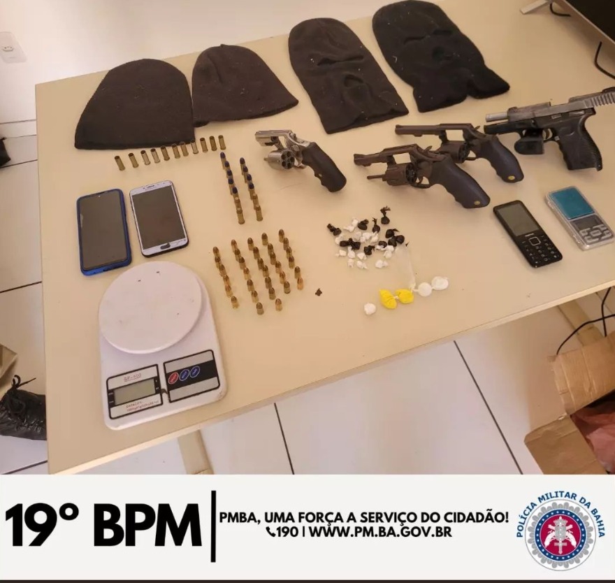 Grupo ligado a homicídios é desarticulado com a apreensão de armas e munições em Brejões
