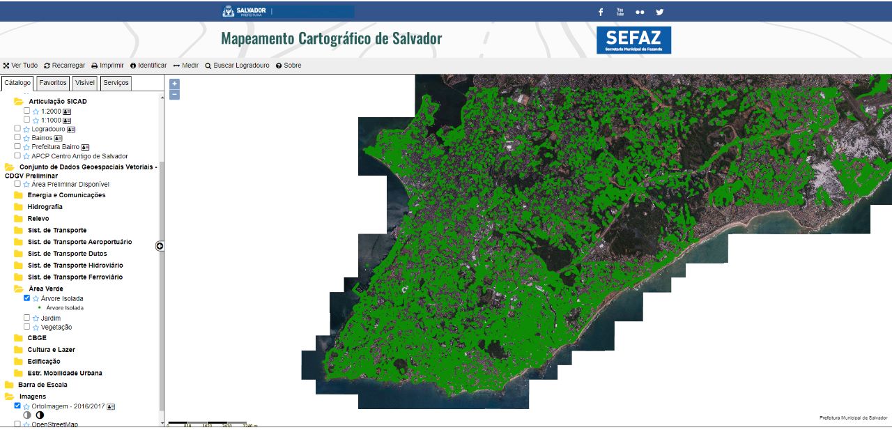Prefeitura de Salvador atualiza mapeamento cartográfico da cidade e gera 20 mil imagens