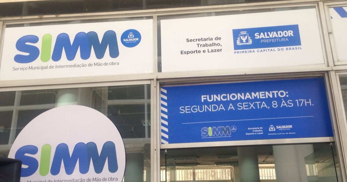 Oportunidades de emprego e estágio em Salvador: Confira as vagas oferecidas pelo Serviço Municipal de Mão de Obra (Simm)