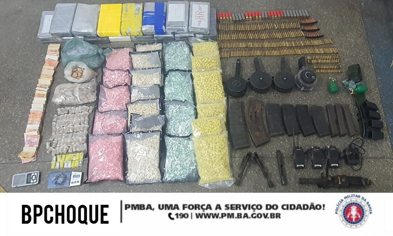 Operação Policial Descobre Arsenal de Drogas e Armamento em Salvador