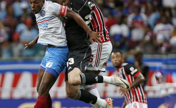 Bahia perde ponto importante para o São Paulo e segue na zona de rebaixamento