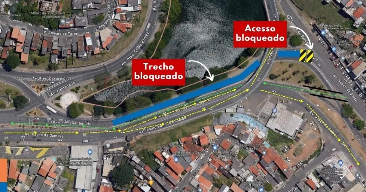 Trânsito em Salvador: Obras exigem atenção redobrada nos Barris e Rótula do Abacaxi