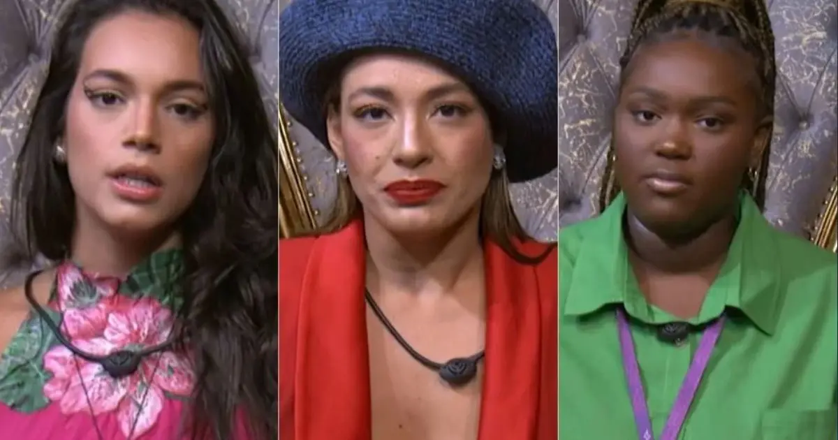 Tensão e embates: Beatriz, Alane e Raquele no paredão do BBB 24