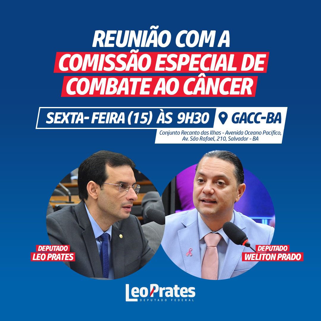 Leo Prates e Wellington Prado debatem o futuro do tratamento do câncer em Salvador
