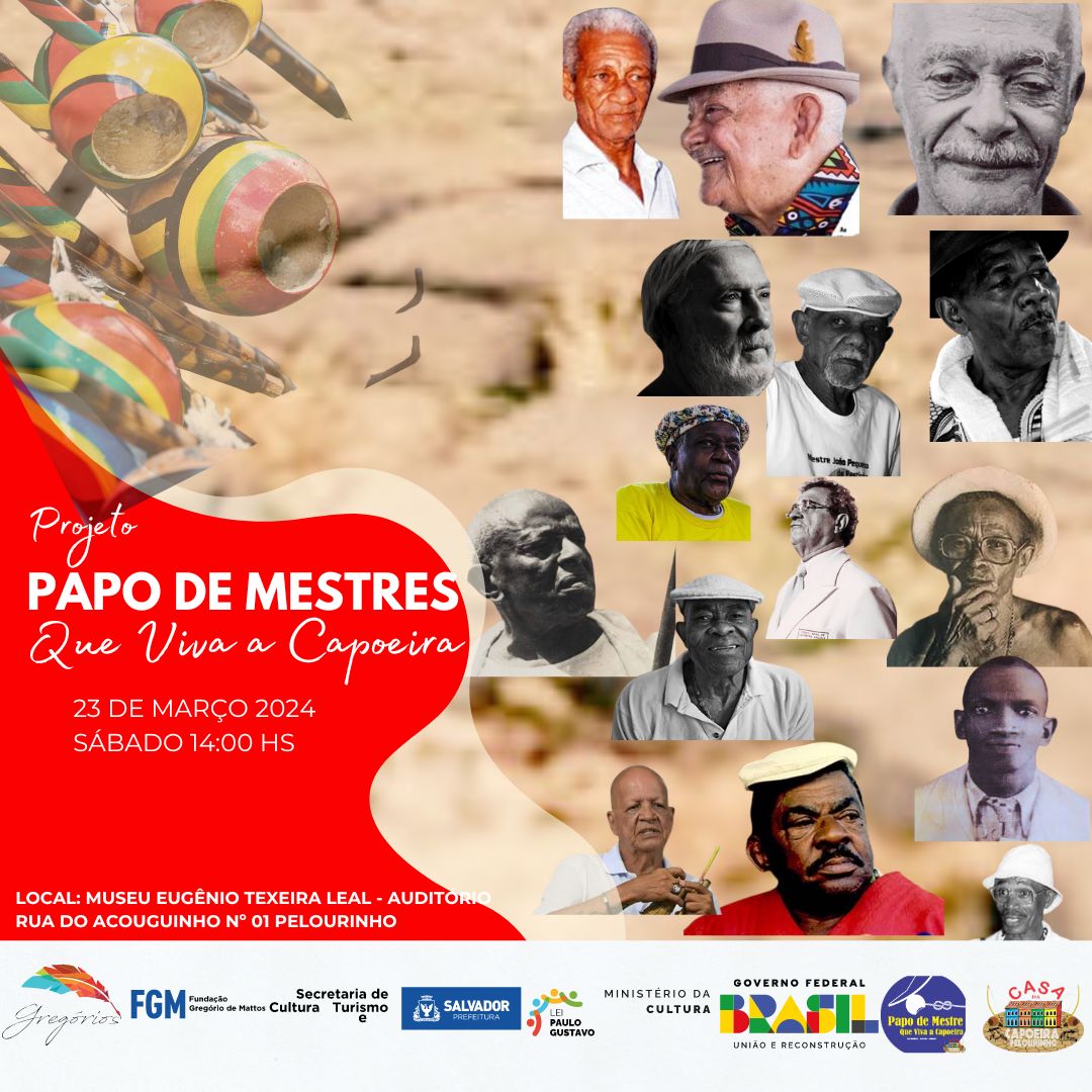 Mestres da Capoeira se reúnem para debater políticas públicas no Museu do Dinheiro