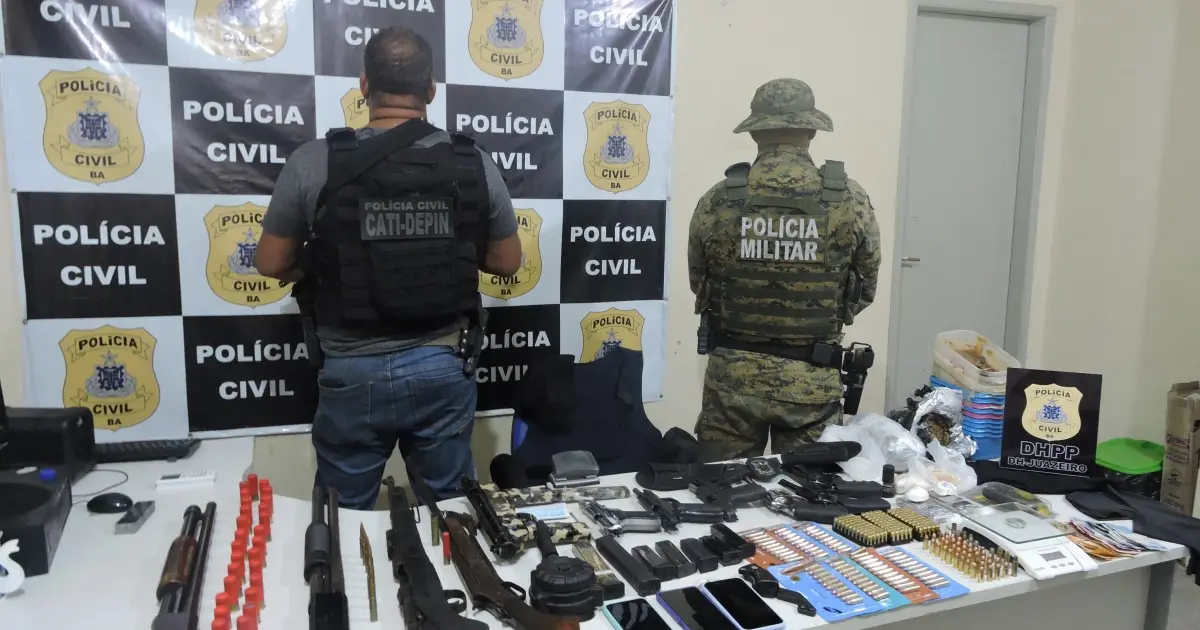 Operação conjunta desarticula quadrilha e apreende armas de guerra na Bahia