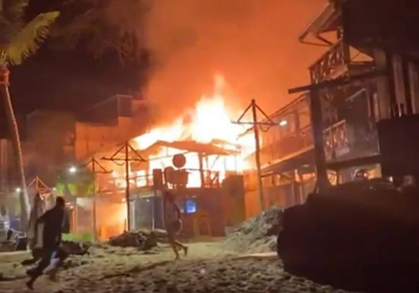 Incêndio de grandes proporções destrói comércios em Morro de São Paulo