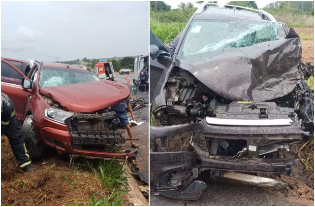 Idoso morre e casal fica ferido após colisão entre caminhonetes no oeste baiano