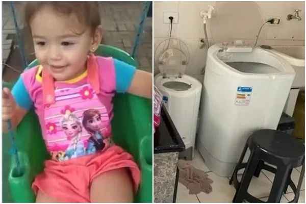 Madrasta usa brinquedos e banco para induzir criança a se afogar em máquina de lavar