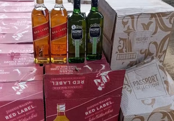 Carga com mais de 450 litros de uísque é apreendida pela PRF