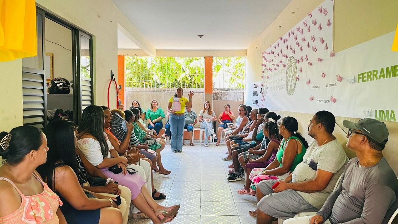 CRAS Baixa Alegre promove roda de conversa sobre bem-estar e qualidade de vida