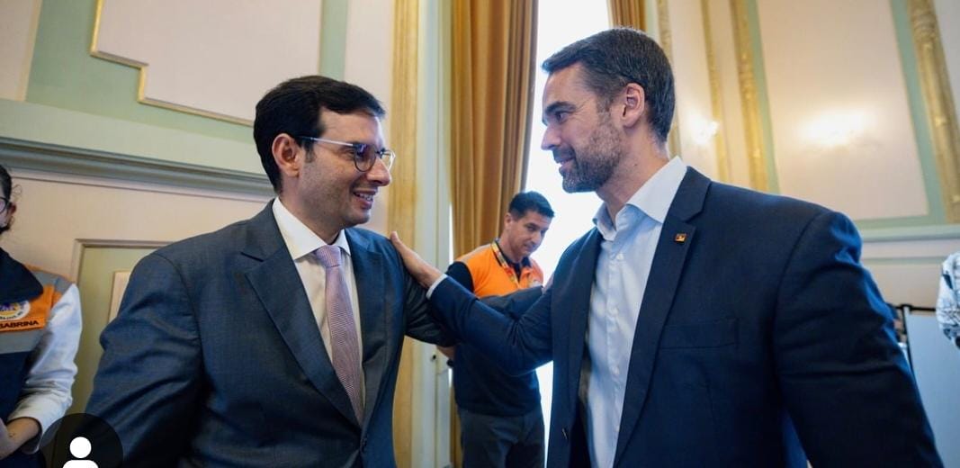 Léo Prates reforça compromisso com prevenção a desastres em encontro com Eduardo Leite no RS