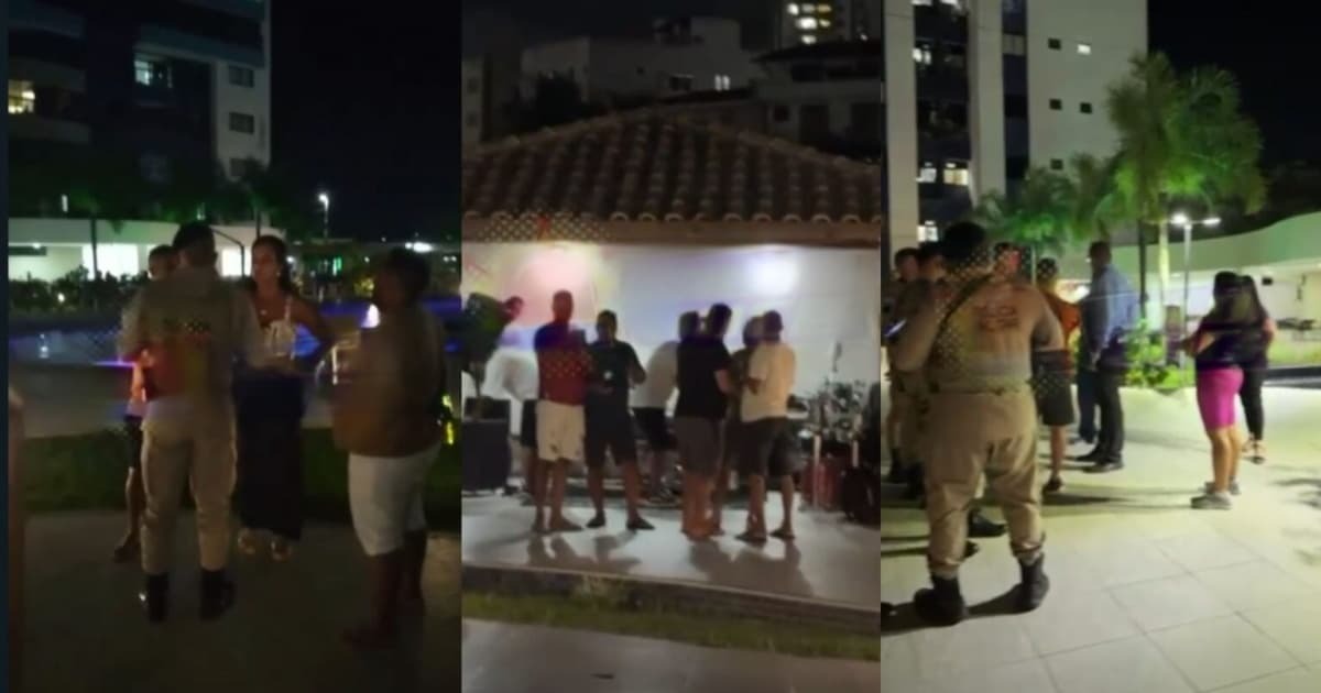 Salvador: festa com banda ao vivo gera confusão em condomínio de Vila Laura