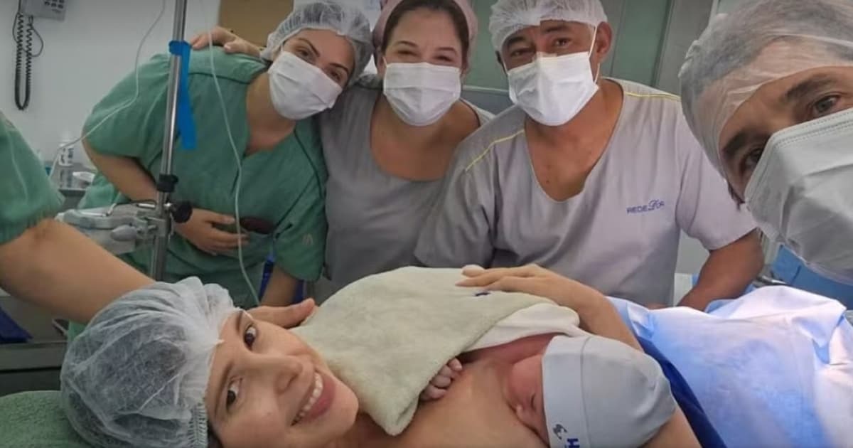 Após sobreviver a disparo na cabeça, médica vê nascer seu filho em Salvador