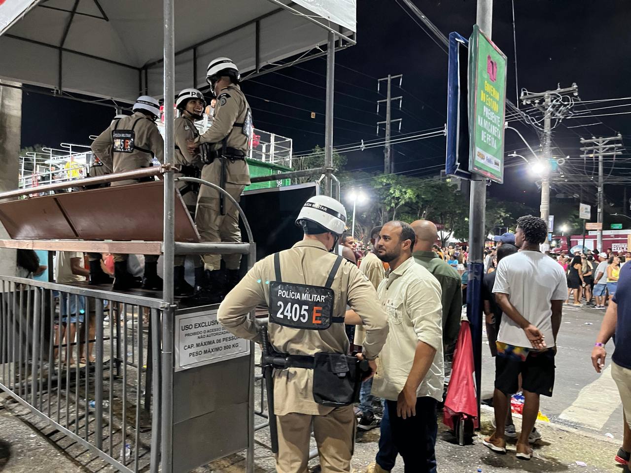 Micareta de Feira: Capitão Alden visita circuito e destaca importância da Segurança Pública