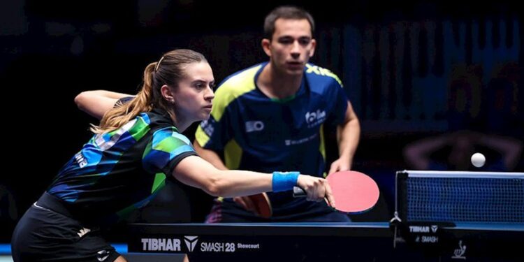 Calderano e Bruna classificam-se para as quartas de final de torneio de tênis de mesa na Eslovênia