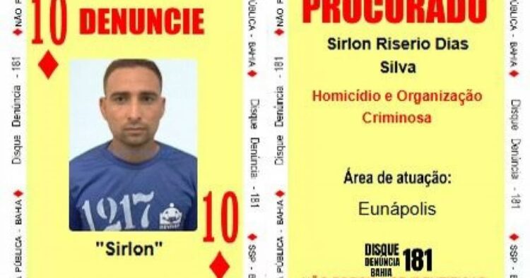Novos nomes entram para o Baralho do Crime da SSP-BA; veja quem são