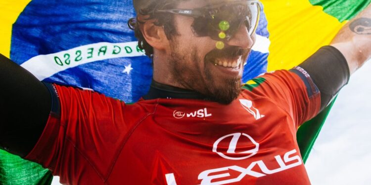 Yago Dora vence competição de surfe em local que sediará a Olimpíada de Los Angeles