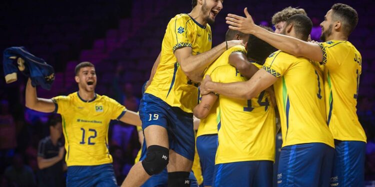 Brasil assume o primeiro lugar na Liga das Nações de Vôlei