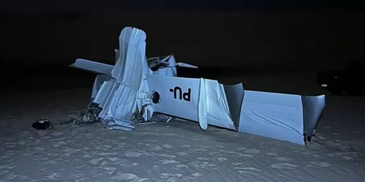 Tragédia nos Lençóis Maranhenses: Avião cai e mata dois.