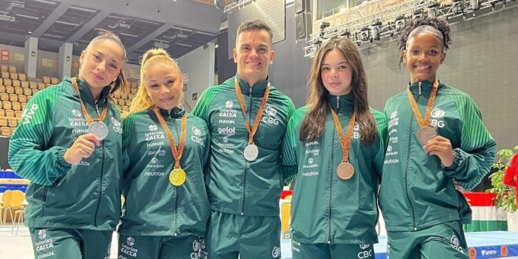 Brasil brilha e conquista cinco medalhas na Hungria