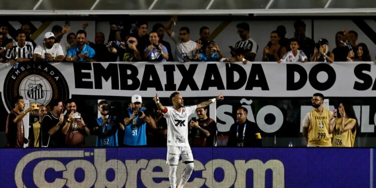 Neymar brilha, Santos vence e escapa do rebaixamento no Brasileirão