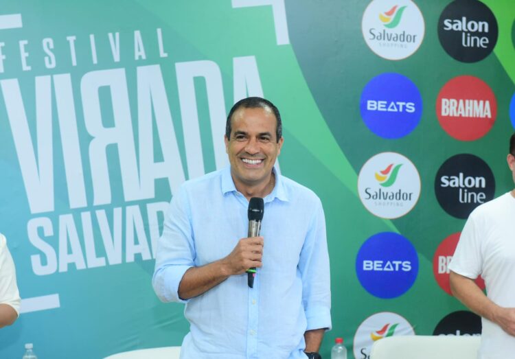Bruno Reis celebra Réveillon no Festival Virada Salvador, na Arena O Canto da Cidade