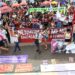 Mulheres protestam em Brasília pedindo o fim da violência