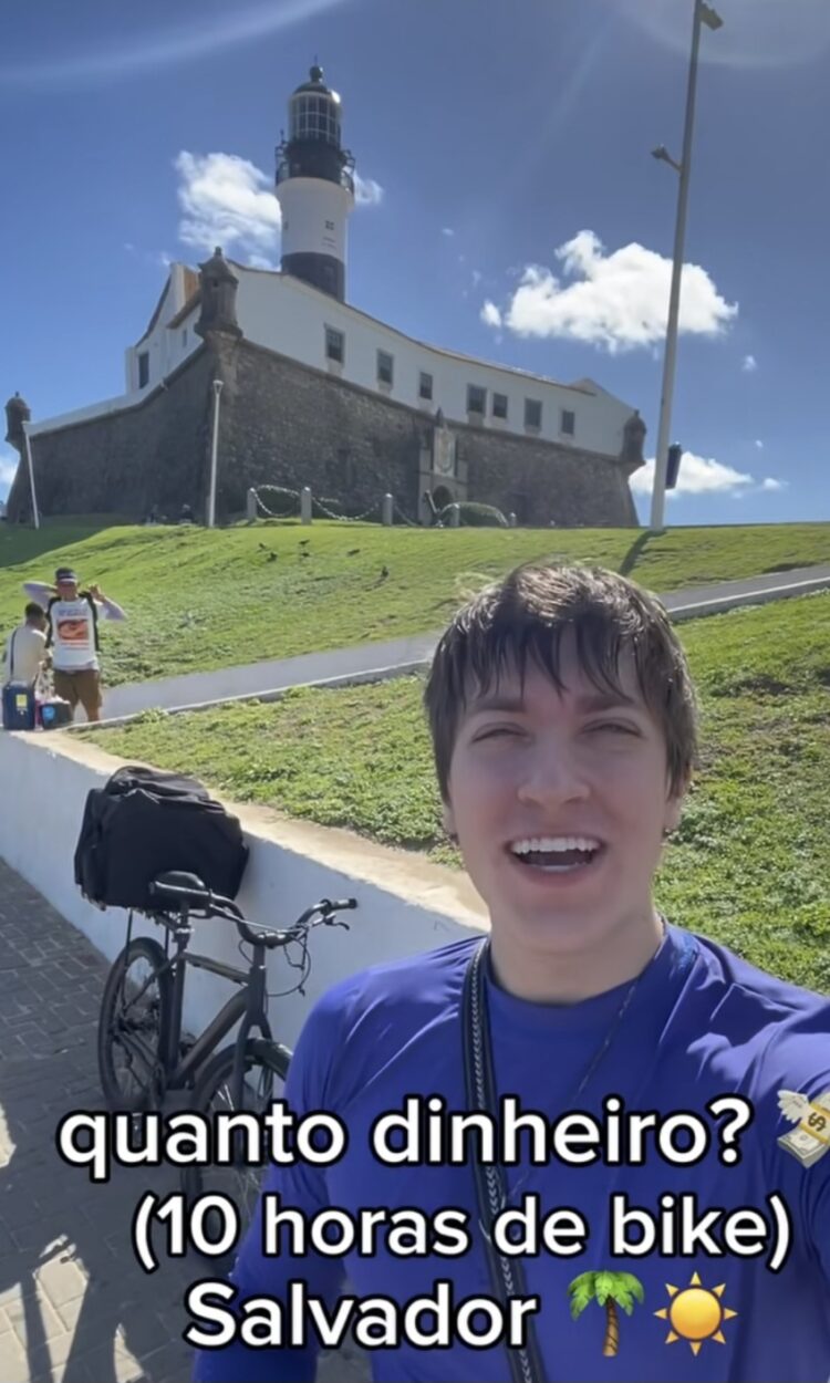 Lorenzo Sangoi Kupke: jovem de Santa Catarina que banca a própria vida cruza o Brasil de bicicleta trabalhando até 12h por dia no iFood