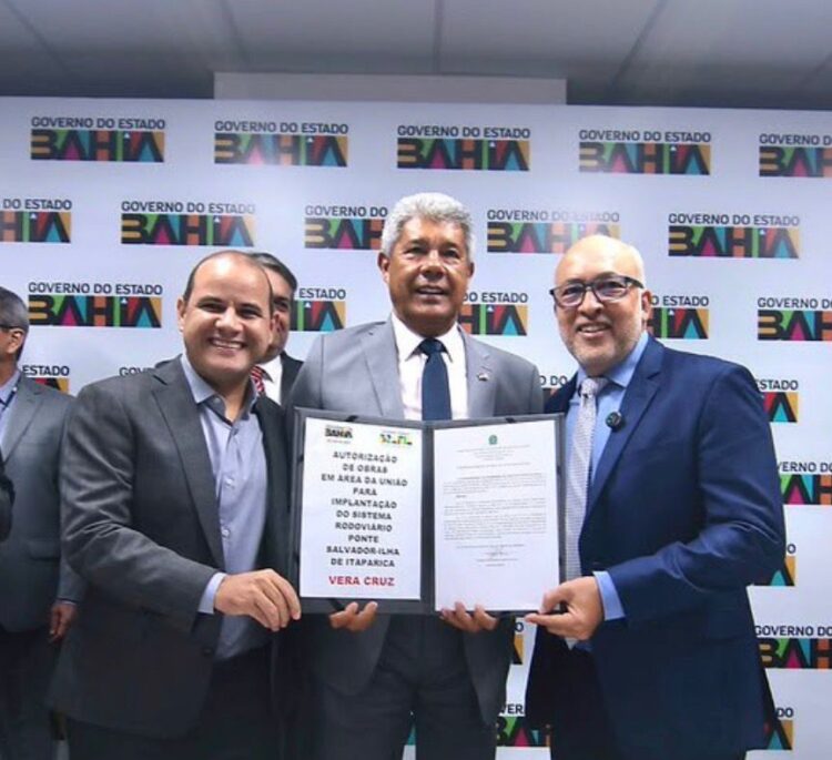 Randerson Leal acompanha autorização das obras em terra da Ponte Salvador–Itaparica e destaca importância estratégica para Salvador