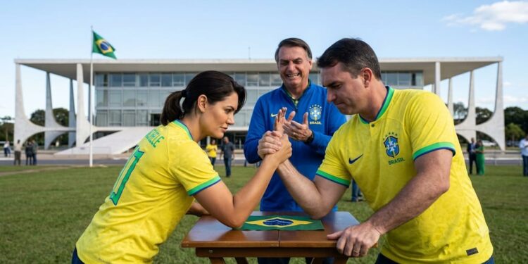 Enquanto Jacques Wagner saía pela porta dos fundos, Michele Bolsonaro parecia entrar pela porta da frente