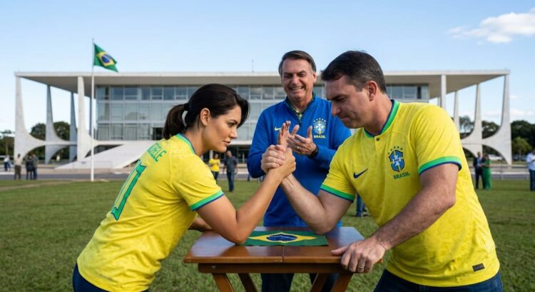 Enquanto Jacques Wagner saía pela porta dos fundos, Michele Bolsonaro parecia entrar pela porta da frente
