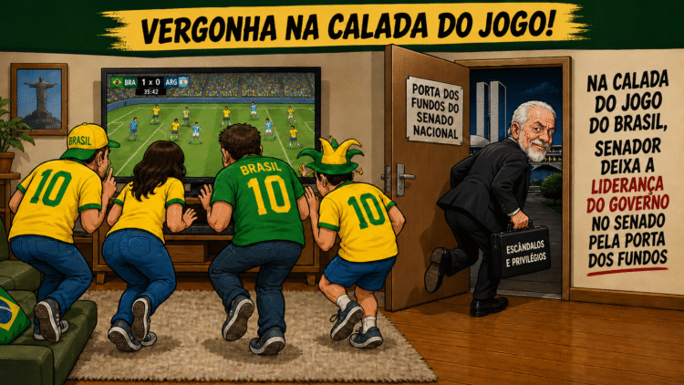 Saindo pela porta dos fundos na hora do jogo do Brasil, Jaques Wagner entrega a liderança de Lula após virar peso político para Lula